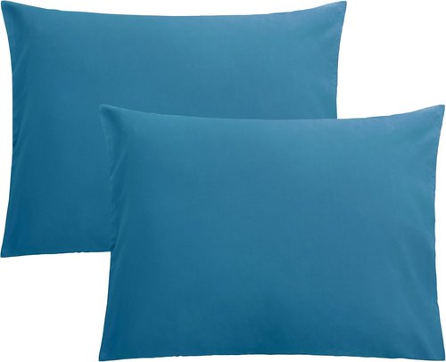 FLXXIE Pillow Cases - Soft Microfiber Standard Size Pillow Covers | Wrinkle & Stain Resistant, Teal, 20x26 (2 Pack)