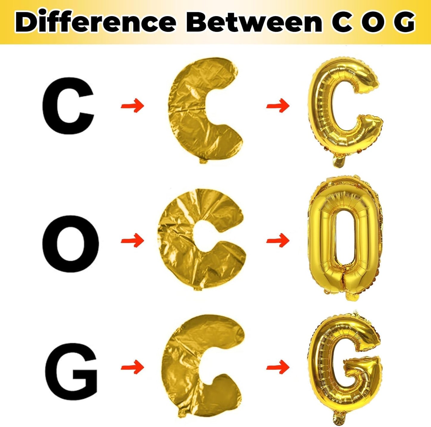 Skiennix 40-Inch Gold Helium Balloon Letters - Custom A-Z Foil Alphabet Decor for Parties