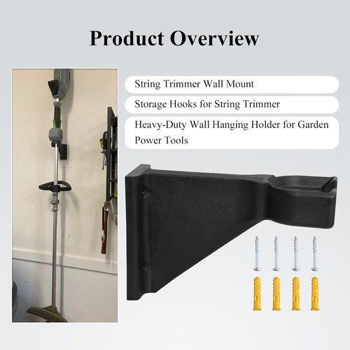 EGO Power | Premium Heavy-Duty Wall Hanging Holder for Garden Tools - Holds Up to 250lbs, 4-Hole Design