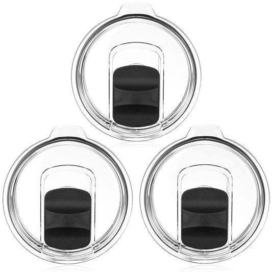 3 Pack Tumbler Lids for Yeti, 20 oz Magnetic Replacement Tops for 20 oz Tumbler, 16 oz Pints, 10/24 oz Mug, 10 oz Lowball, Spill Proof Covers with Magnetic Slider for Ozark Trail, Old Style Rtic