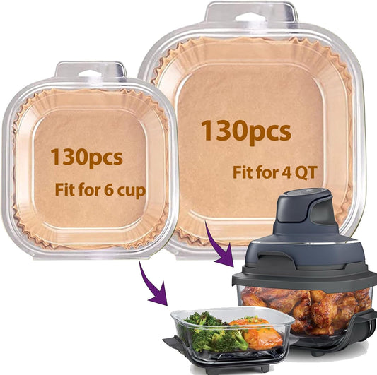 Ninja Crispi Air Fryer Liners - 260 PCS Disposable Accessories for 4 QT & 6 Cup Fryers