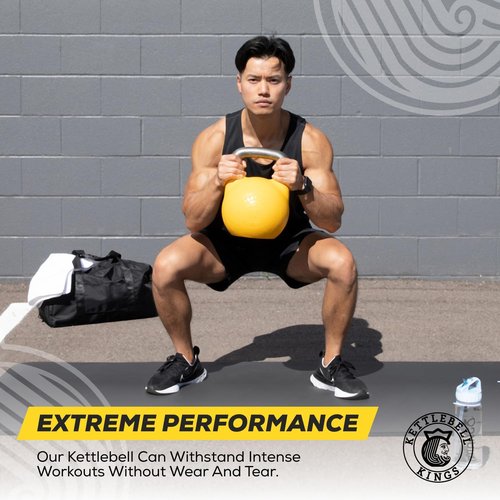 Competition Kettlebells (8-48 KG) with 35mm Handle | Strength Training Weights for Home Gym