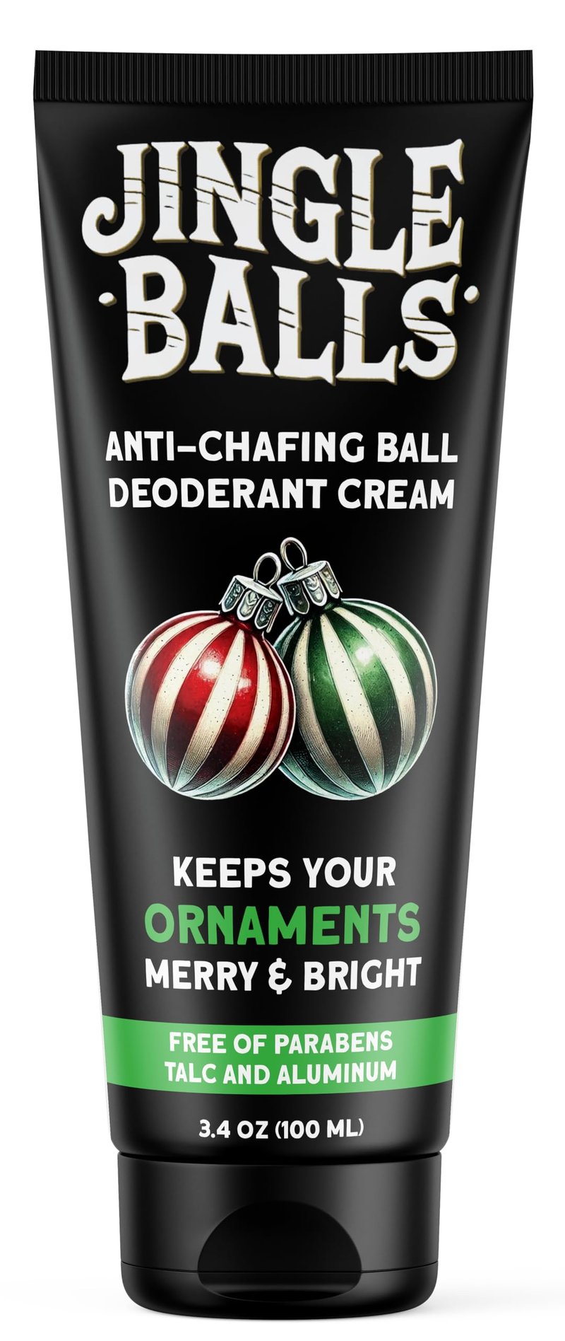 Pelto Jingle Anti-Chafing Cream Ball Deodorant for Men. 2025 Stocking Stuffers for Men Christmas Gifts For Husband Boyfriend, Unique Gifts for Him. White Elephant Gift Dad Boyfriend Secret Santa
