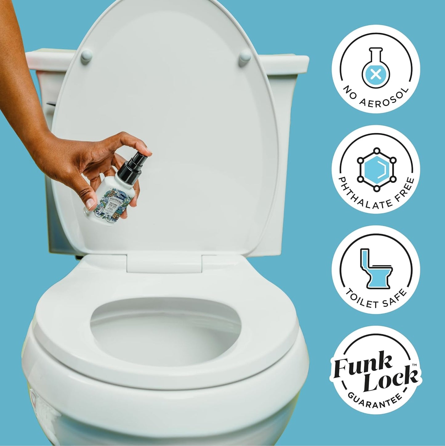 Poo-Pourri Toilet Spray - Fresh Sea Salt Deodorizer | 2 Fl Oz, Up to 100 Uses, TSA Approved