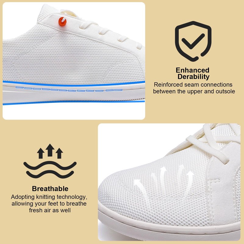 Barefoot Wide Toe Box Shoes for Women - Minimalist Barefoot Shoes with | Zero Drop Sole | Extra Wide Slip on Walking Shoes for Women White Size 8 Wide