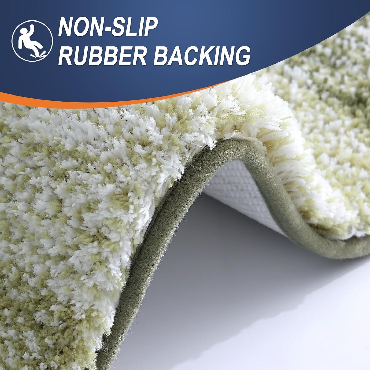 OLANLY Microfiber Bath Rugs - Extra Soft & Absorbent 24x16 Dark Green Mat | Quick Dry & Washable