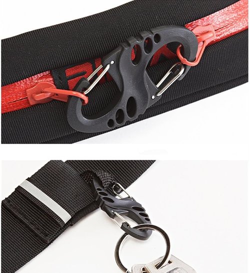 50mm Plastic Clip Snap Hooks - 18 Pcs Dual Buckle Keychains for Hiking, Camping & Outdoor Gear