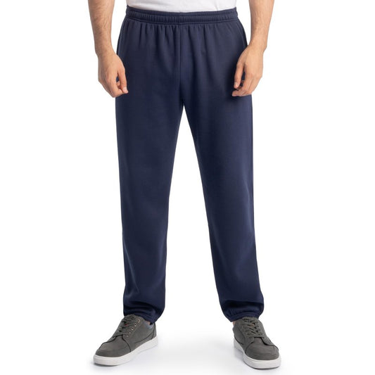 Fruit of the Loom mens Eversoft Fleece & Joggers (Regular Big Man) Sweatpants, Elastic Bottom - Navy, Medium US
