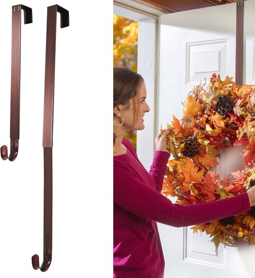 Haute Decor Adjustable Wreath Hanger - 20 Lb Capacity for Versatile Home Decor