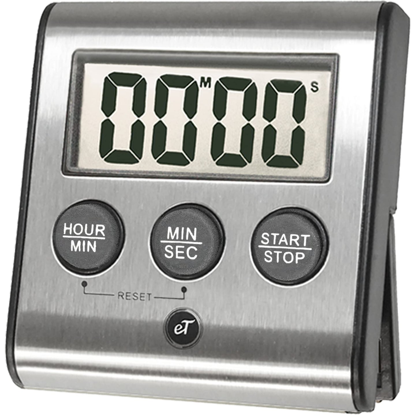 Elegant Digital Kitchen Timer Stainless Steel - Loud Alarm - Model eT-78