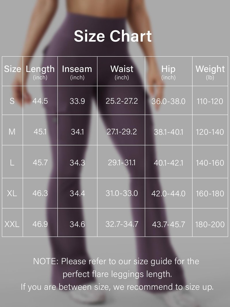 YEOREO CoreFlex Women Workout Flare Leggings with Pockets Hidden Scrunch Cargo Gym Yoga No Front Seam Leggings Black Berry Purple S