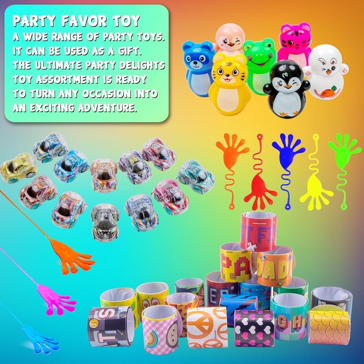 Regine Switzerland 110 PCS Kids Party Favors - Fun Goodie Bag Stuffers & Treasure Box Toys
