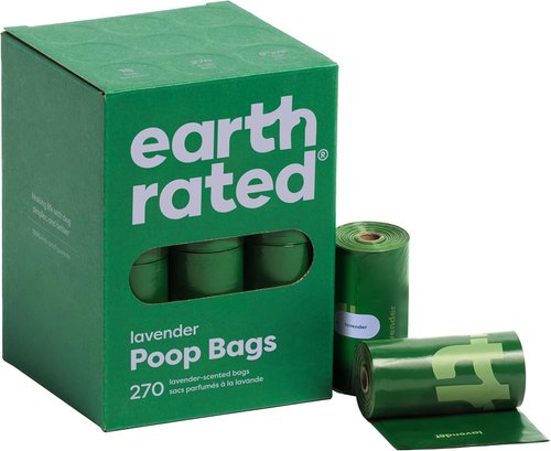 Earth Rated Poop Bags - Extra Thick, Leak-Proof Waste Bag Refill Rolls | Lavender Scented, 270 Count