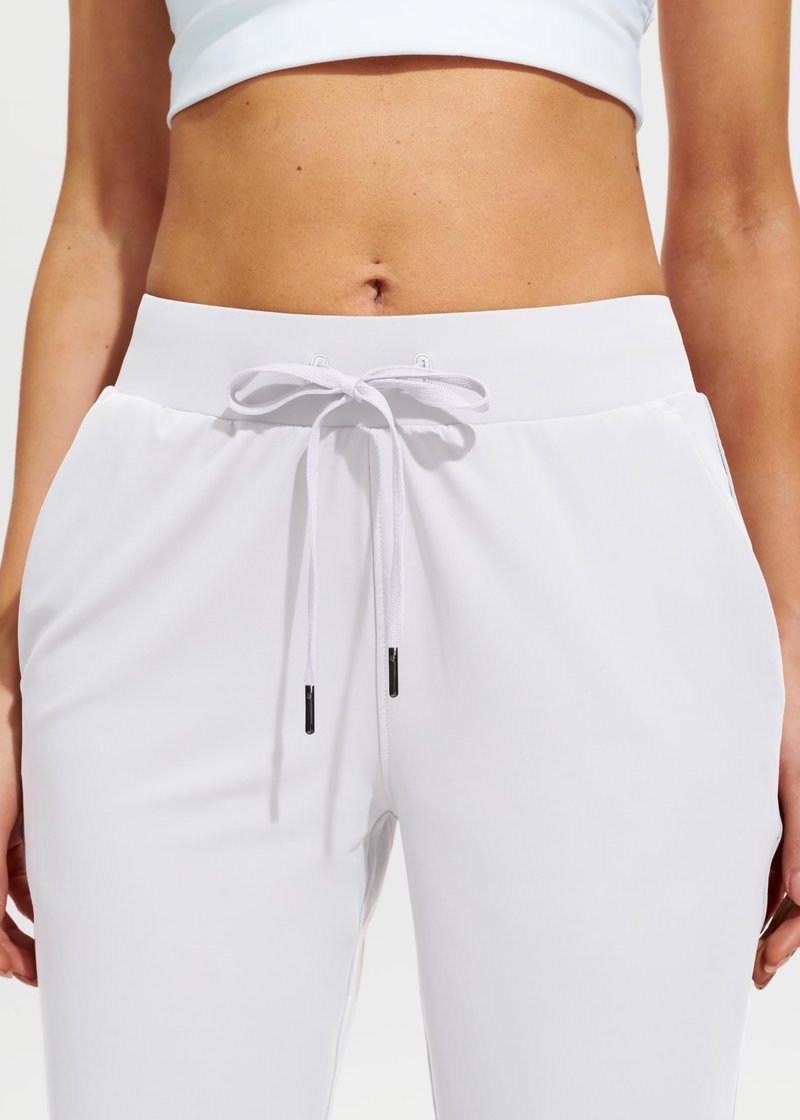 Libin Joggers for Women Yoga Sweatpants Athletic Dance Workout Leggings Tapered Lounge Casual Teacher Pants for Running Cloths, White XS