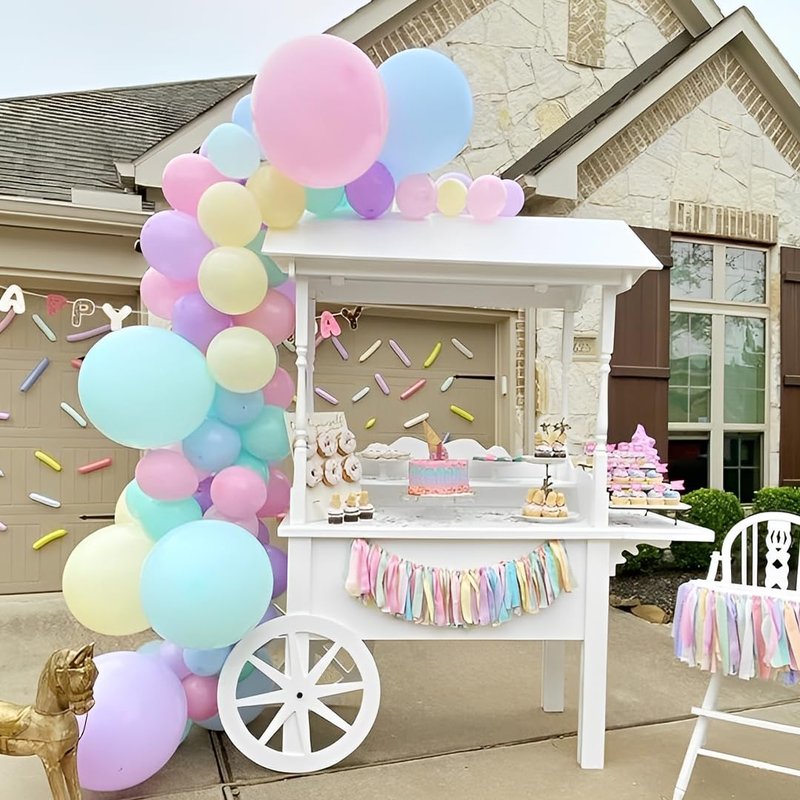 Pastel Balloons, Pastel Birthday Balloons 50pcs 12 inch Macaron Latex Party Balloon for Easter Birthday Bridal Shower Rainbow Party Anniversary Party Decorations