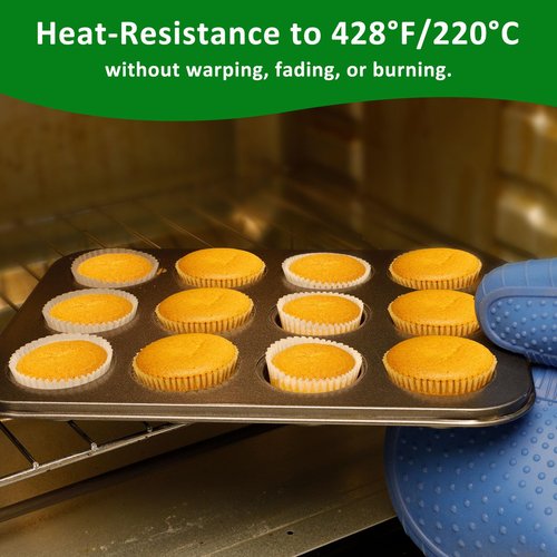 Caperci Parchment 400pcs Mini Cupcake Liners for Baking - White Paper Muffin Liners for Mini Muffin Pan, Balanced Non-Stick/Excellent Grease-proof, No Smell, Food Grade (White)
