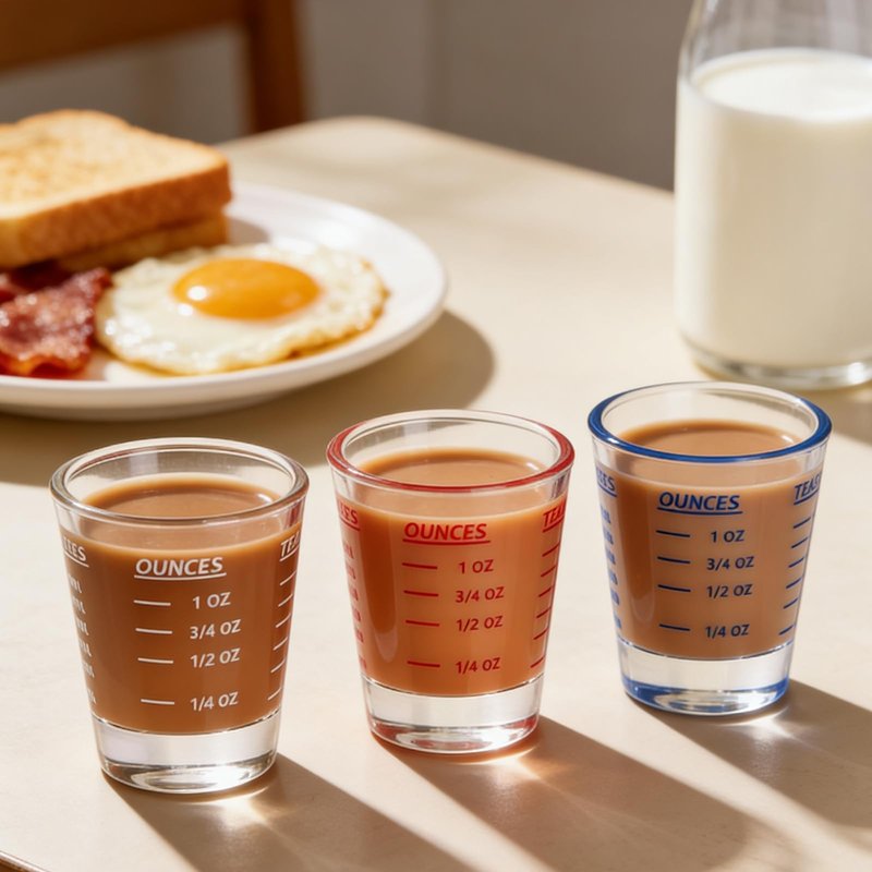 Shot Glass Measuring Cup，Espresso Shot Glass 26-Incremental Measurement 1oz, 6 Tsp, 2 Tbs, 30ml，Kitchen Tools，Bar Bartender Accessories, Jigger for Bartending (2 Pack-White)