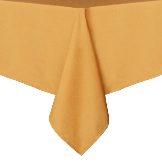 sancua Rectangle Tablecloth - 70 x 70 Inch - Stain and Wrinkle Resistant Washable Polyester Table Cloth, Decorative Fabric Table Cover for Dining Tables, Buffet Parties and Camping, Gold