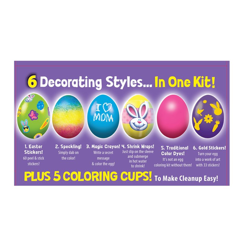 Easter Unlimited 6 in 1 Egg Deco Kit