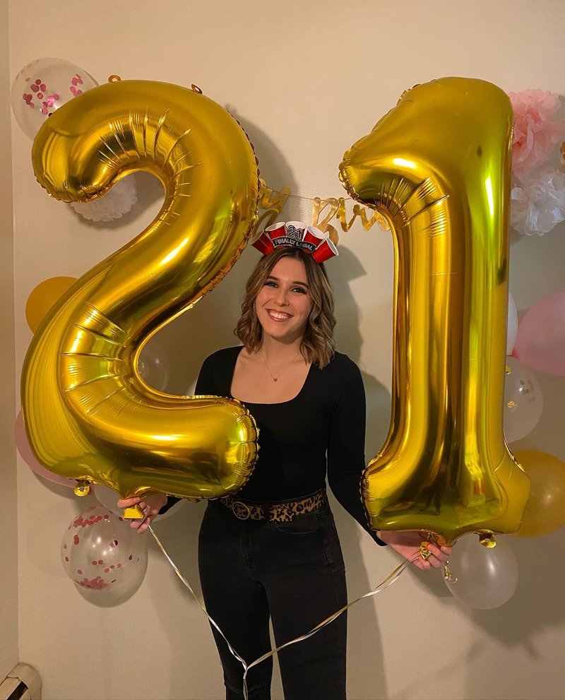 Gold Number 21 Balloon 40 inch, 21 Number Balloons, 21st Gold Birthday Decorations, 21 Year Old Women Men Golden Party Supplies