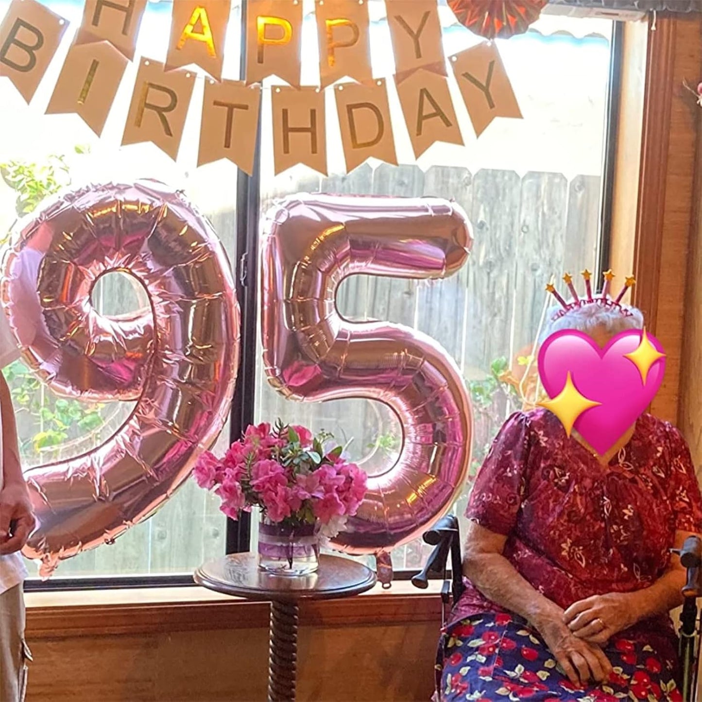 Regine Switzerland 40-Inch Rose Gold Number Balloons - Self-Inflating Foil 9 for Birthdays & Anniversaries