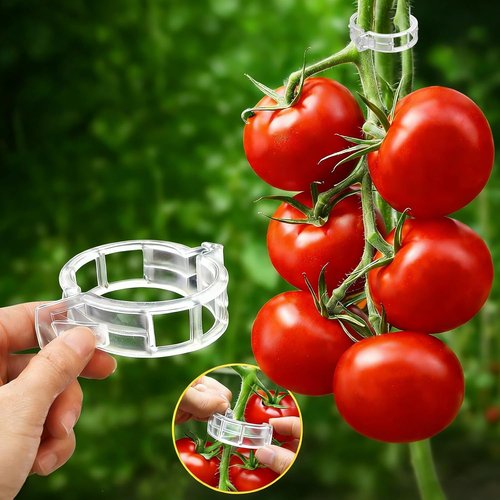 Feed Garden 120 Pcs Plant Clips - Reusable Supports for Climbing Plants, Tomatoes, Cucumbers & More