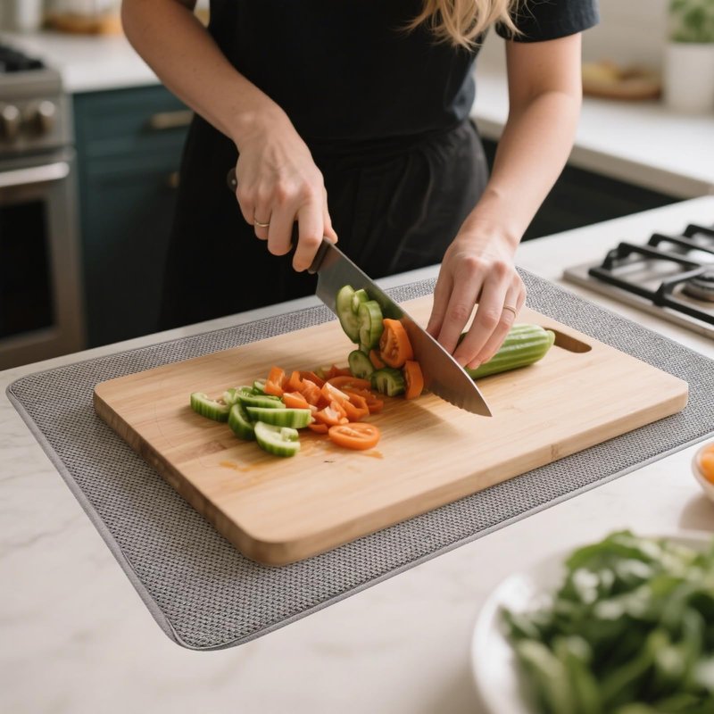 XXL Microfiber Dish Drying Mat, 23"X17" Ultra Absorbent Kitchen Counter Mat, Kitchen Drying Mat,Grey