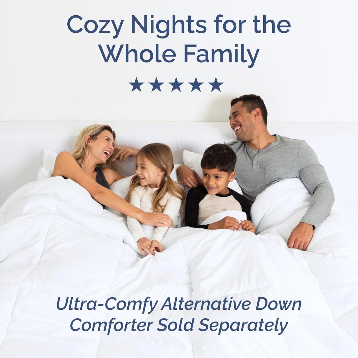 King Size 4 Piece Sheet Set - Comfy Cooling Bed Sheets for Luxury Sleep - Deep Pockets, Easy-Fit, Sky Blue