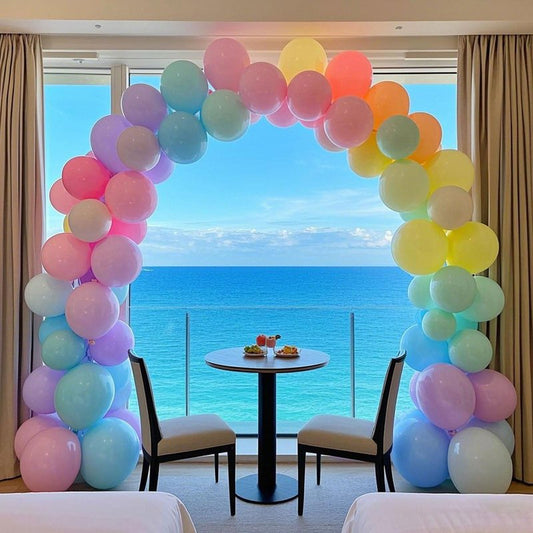 Pastel Balloons Latex Pastel Birthday Decorations 100 Pack 12 inch Round Helium Multicolor Macaron Rainbow Decor for Birthday Rainbow Party Baby Shower Wedding Easter Balloons Decorations