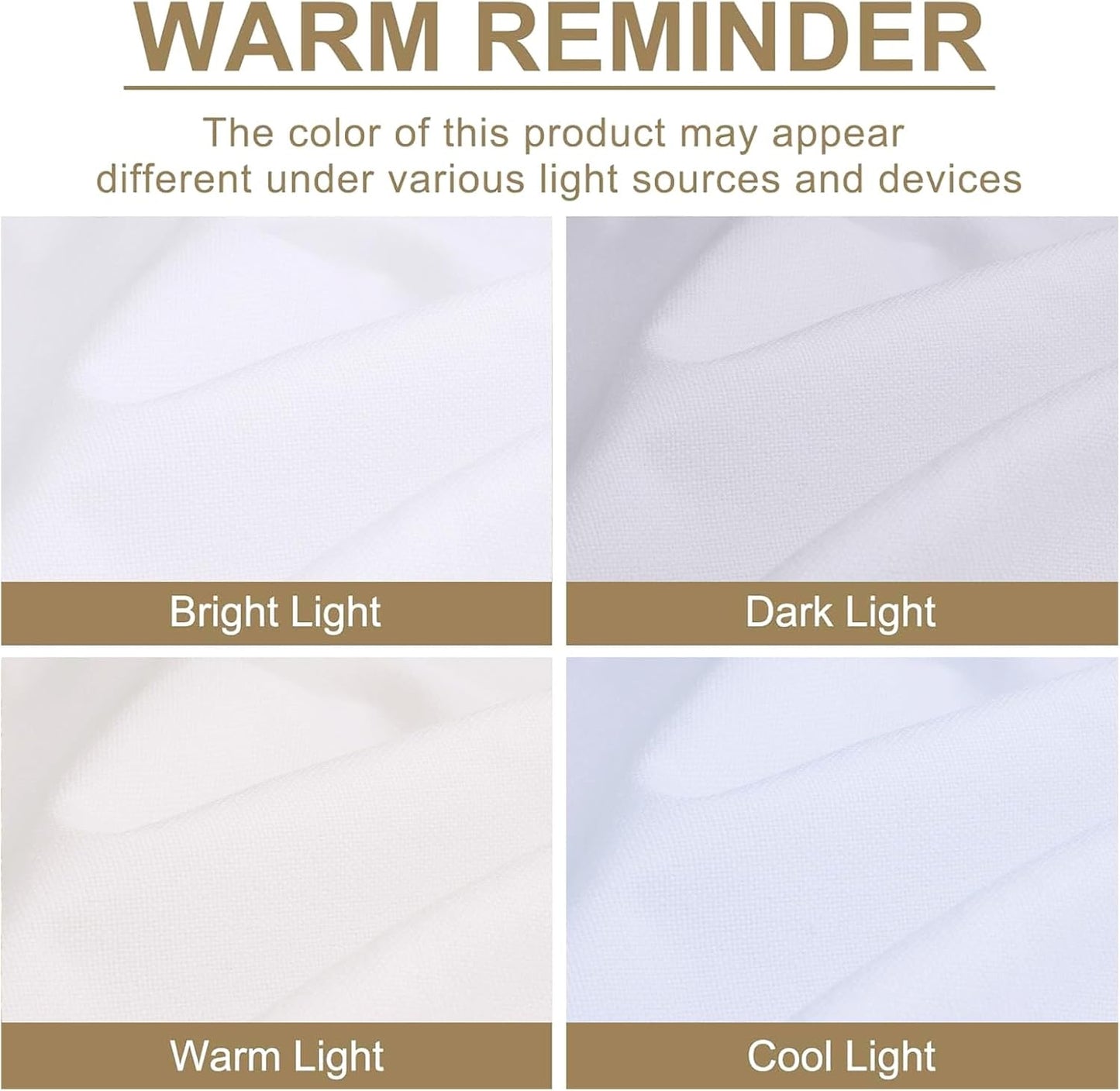 100% Blackout Shield Blackout Curtains - Thermal Insulated 2 Panels Set, 50" W x 63" L, Bright White