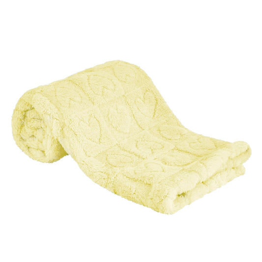 Yurhap Fleece Baby Blanket - Ultra Soft Heart Checkered Design | Cozy 30”×40” Blanket for Infants