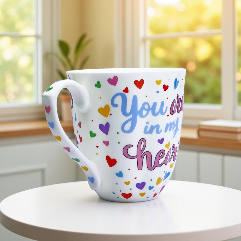 Glen Mila 13oz Cute Coffee Mug for Women Bone China Coffee Mug Cute Mugs Christmas Mugs birthday Gifts for Mom Friends