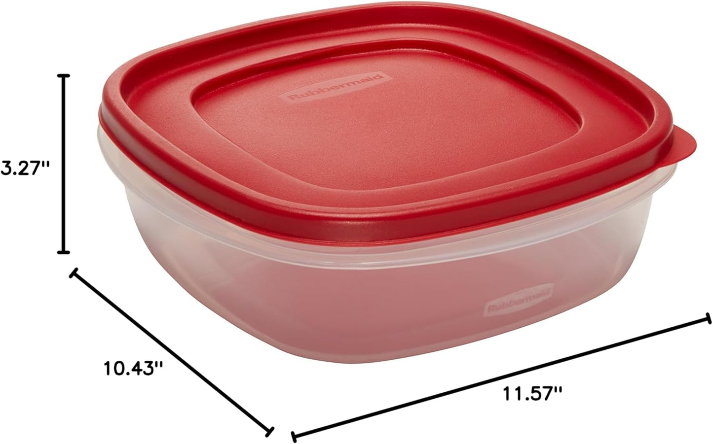 Rubbermaid Easy Find Lids - 9 Cup Food Storage Container in Racer Red | Airtight & Stackable