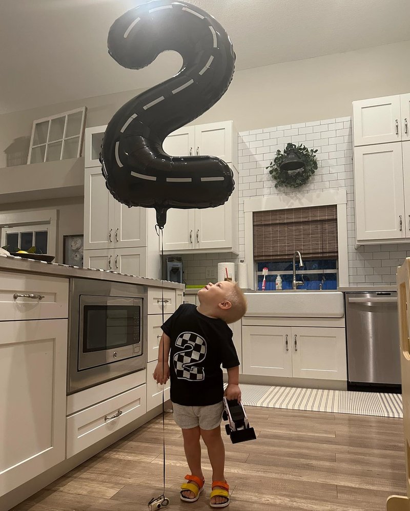 40 Inch Race Car 1 Balloon for First Birthday, 1st Number Balloons Black Race Car Birthday Decorations for Boy Kids Toddler Baby, One Giant Number 1 Balloon