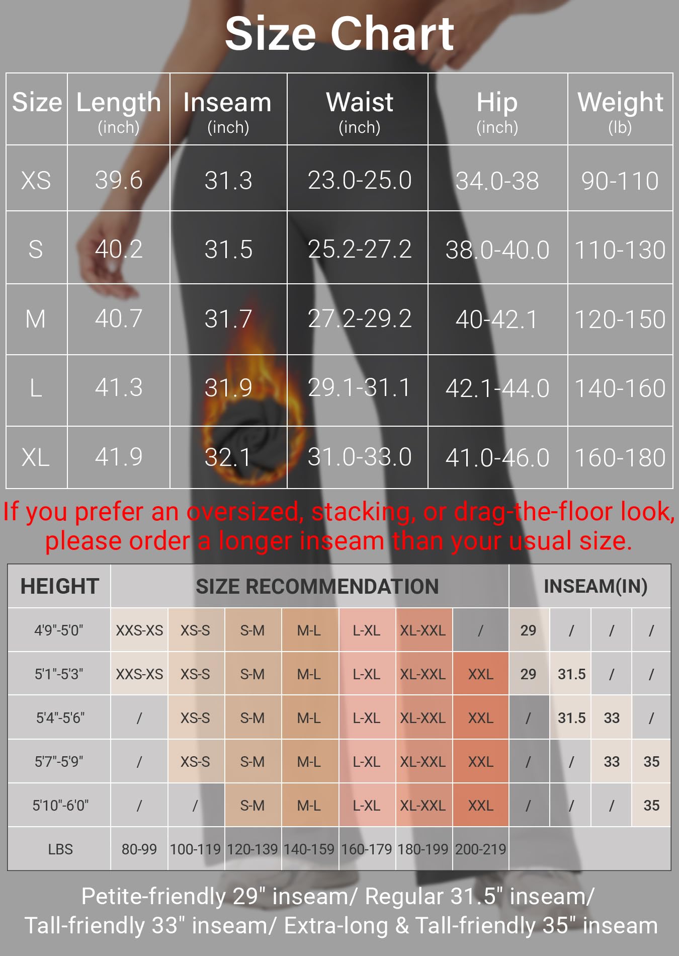 YEOREO Workout Leggings Womens No Front Seam Straight Leggings 31.5" Thin Fleece High Waist Buttery Eddiy Gym Yoga Pants Apricot White L