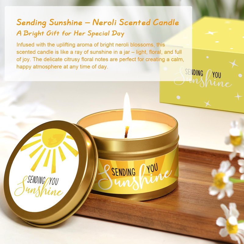 Birthday Gifts for Women, Mothers Day Gift Baskets for Women, Best Friend Friendship Gifts, Get Well Soon Inspirational Gift Set Box for Woman Her Teen Girl Sister Friendship w 18oz Daisy Cup