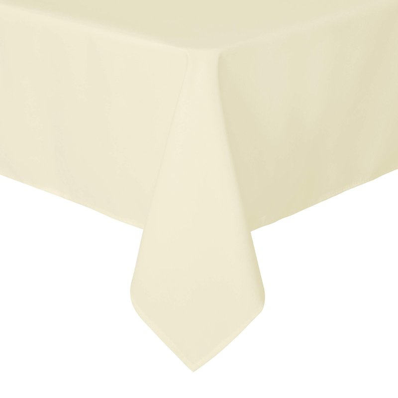 sancua Rectangle Tablecloth - 54 x 78 Inch - Stain and Wrinkle Resistant Washable Polyester Table Cloth, Decorative Fabric Table Cover for Dining Tables, Buffet Parties and Camping, Beige