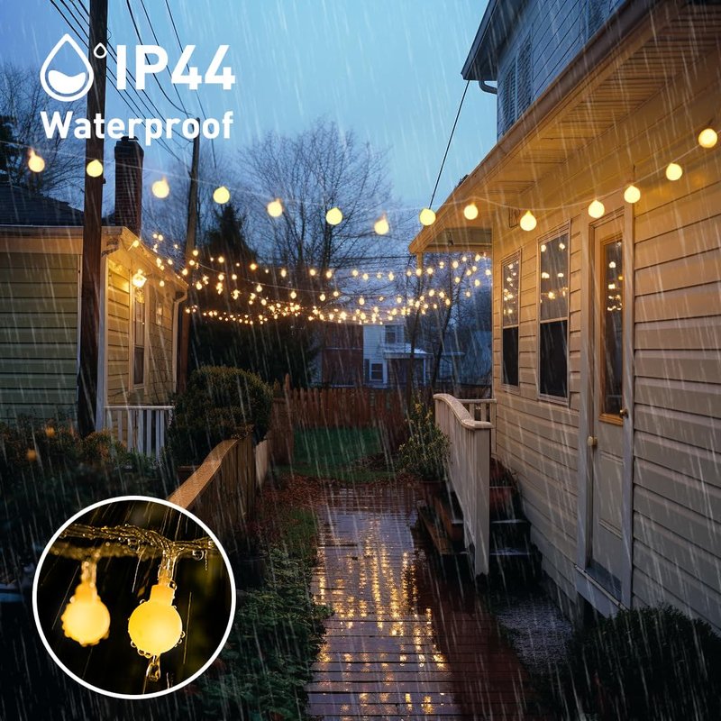 147ft Globe String Lights Outdoor Waterproof, 300 LED Indoor Christmas Lights Plug in with Remote, Hanging Fairy Light for Bedroom Holiday Party Patio Garden Christmas Decorations, Warm White