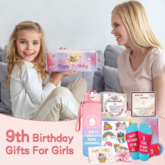 Juesly Gifts for 9 Year Old Girl, 9 Year Old Girl Birthday Gifts for Daughter, Granddaughter, Niece, 9th Birthday Gift for Girls Ideas