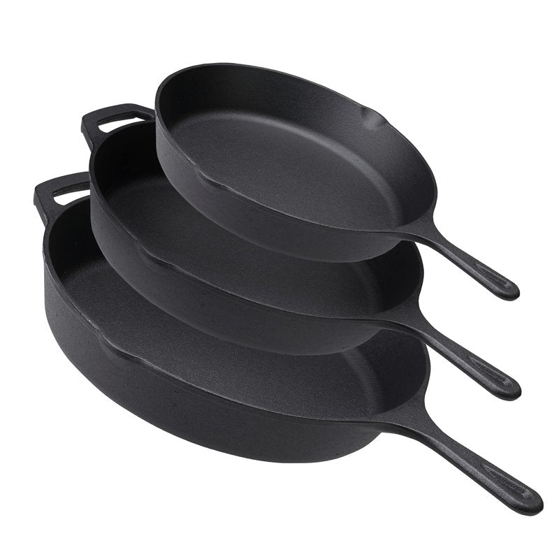 Z GRILLS Cast Iron Skillets, Pre-Seasoned Cast Iron Frying Pan for Cooking & Grill, Stovetop, Camping Firepit, Induction, Oven Safe Cookware, 10 Inch