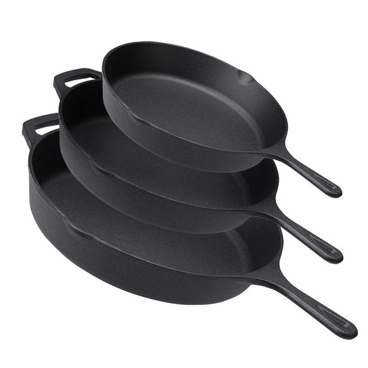 Z GRILLS Cast Iron Skillets, Pre-Seasoned Cast Iron Frying Pan for Cooking & Grill, Stovetop, Camping Firepit, Induction, Oven Safe Cookware, 10 Inch