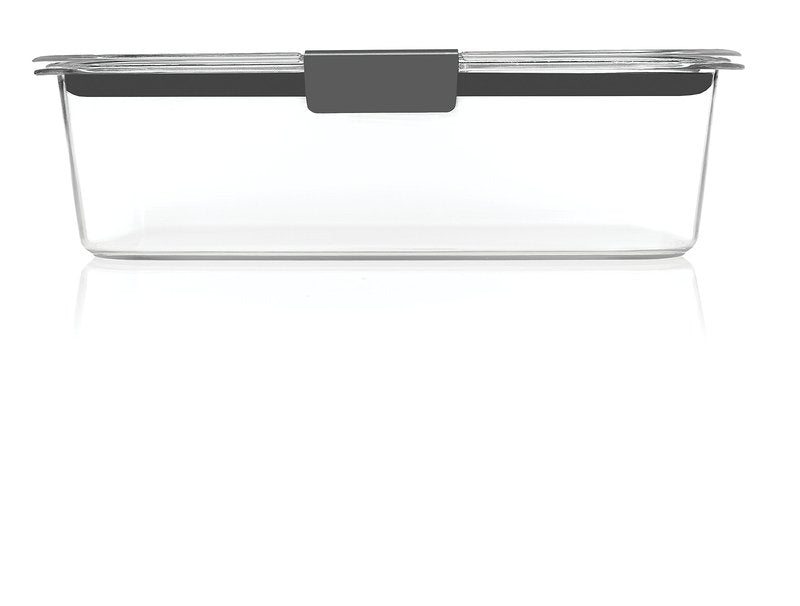Rubbermaid Brilliance Large Food Storage Container, 9.6 Cup, BPA-Free, Leak-Proof, Clear