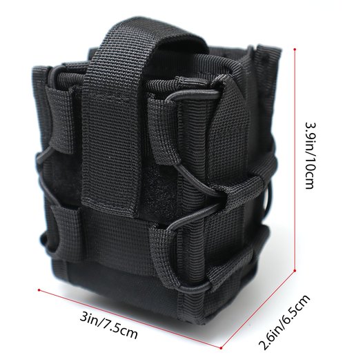 Double Handcuff Pouch ASP Handcuff Case for Vest Molle Handcuff Holster for Duty Belt Handcuff Holder Fit Asp Handcuff/Hinged Handcuff/Chain Handcuff/Folding Rigid Handcuff