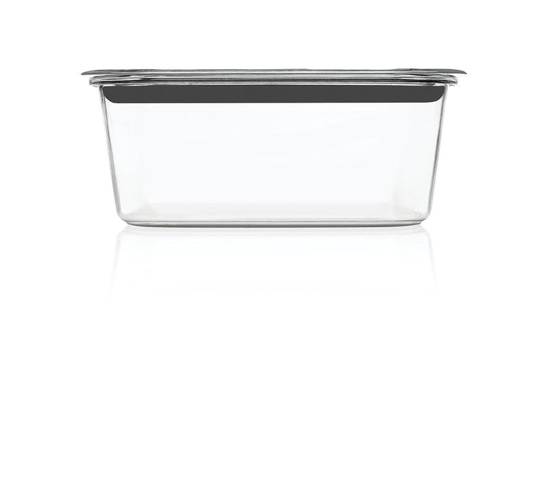 Rubbermaid Brilliance Large Food Storage Container, 9.6 Cup, BPA-Free, Leak-Proof, Clear