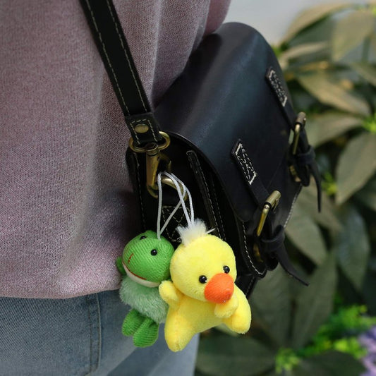 32 Piece Mini Plush Animal Toy Set, Cute Small Animals Plush Keychain Decoration for Themed Parties, Kindergarten Gift, Teacher Student Award, Goody Bags Filler for Boys Girls Child Kid Laxdacee