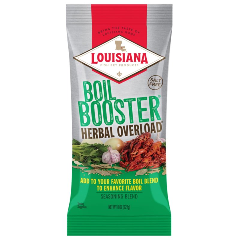 Herbal Overload Boil Booster - Seafood Boil Enhancer - Crab, Shrimp, Crawfish Seasonings, Boil Enhancer Cajun Seasoning 8 oz. (Pack of 1) By Louisiana Fish Fry