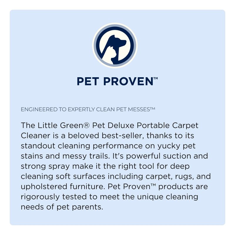 Bissell Little Green Pet Deluxe Portable Carpet Cleaner and Car/Auto Detailer, 3353, Gray/Blue