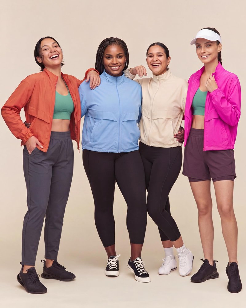 Locachy Women's Lightweight Zip Up Athletic Jacket Stand Collar Windproof Sun Protection Workout Outdoor Jacket Pink XS