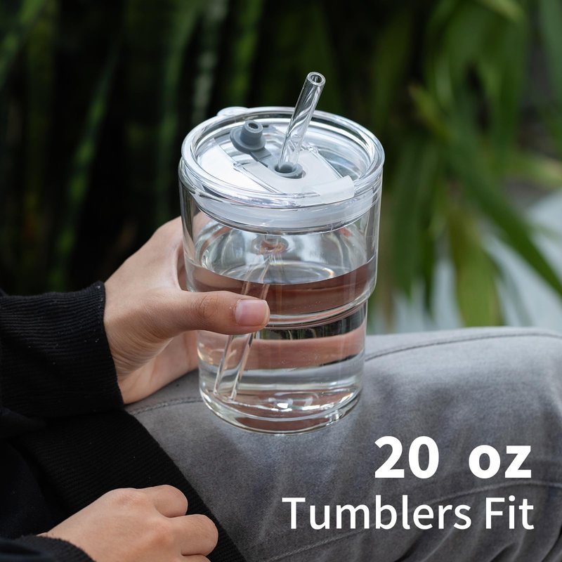 Replacement Lid for 20 oz Cup, Replacement Lid Compatible with YETI 20 oz Cup, 20 oz Non-Spill Lid (amber)