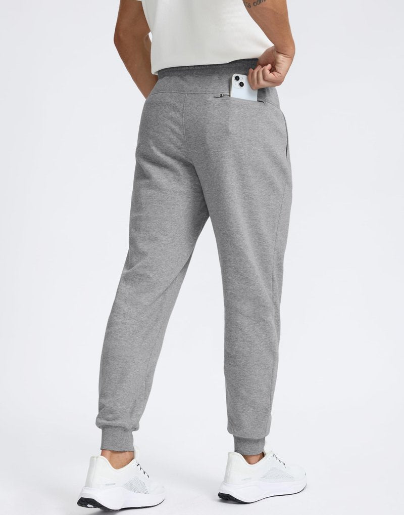 G Gradual Men's Cotton Fleece Lined Joggers with Zipper Pockets Athletic Running Workout Gym Sweatpants Winter Warm Pants